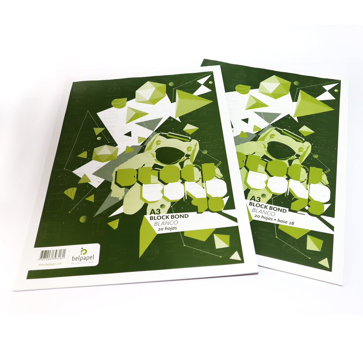 Block Bond 90 g Formateado por 20 Hojas