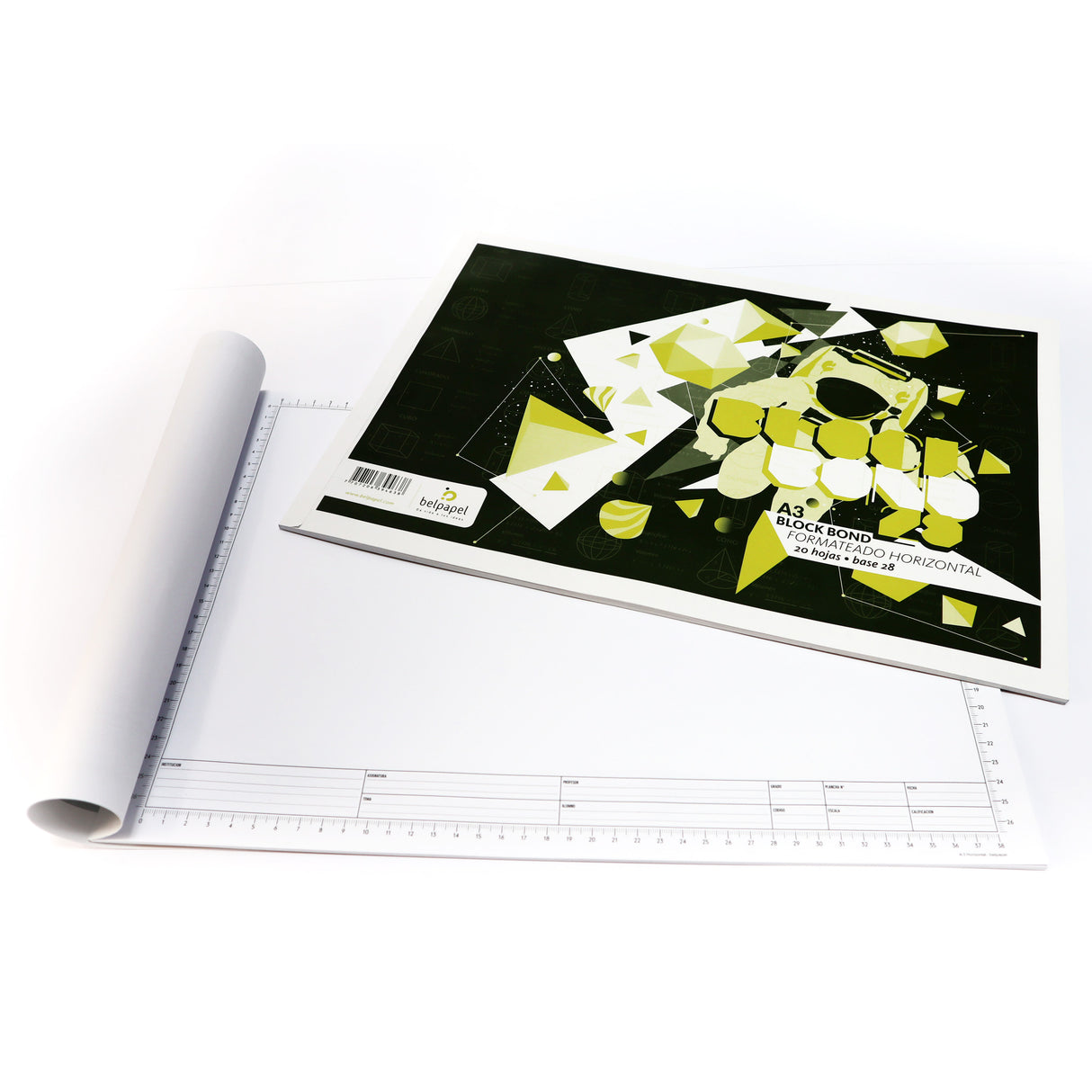 Block Bond 90 g Formateado por 20 Hojas