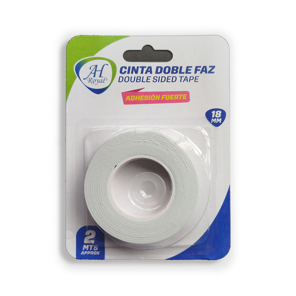 Cinta Doble Faz 18 mm x 2 m