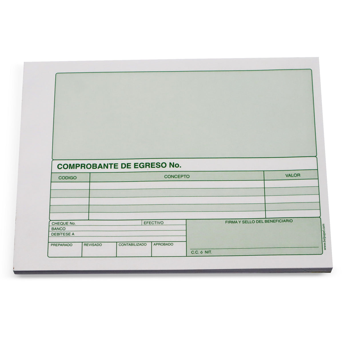 Comprobante de Egreso en Efectivo y Cheque