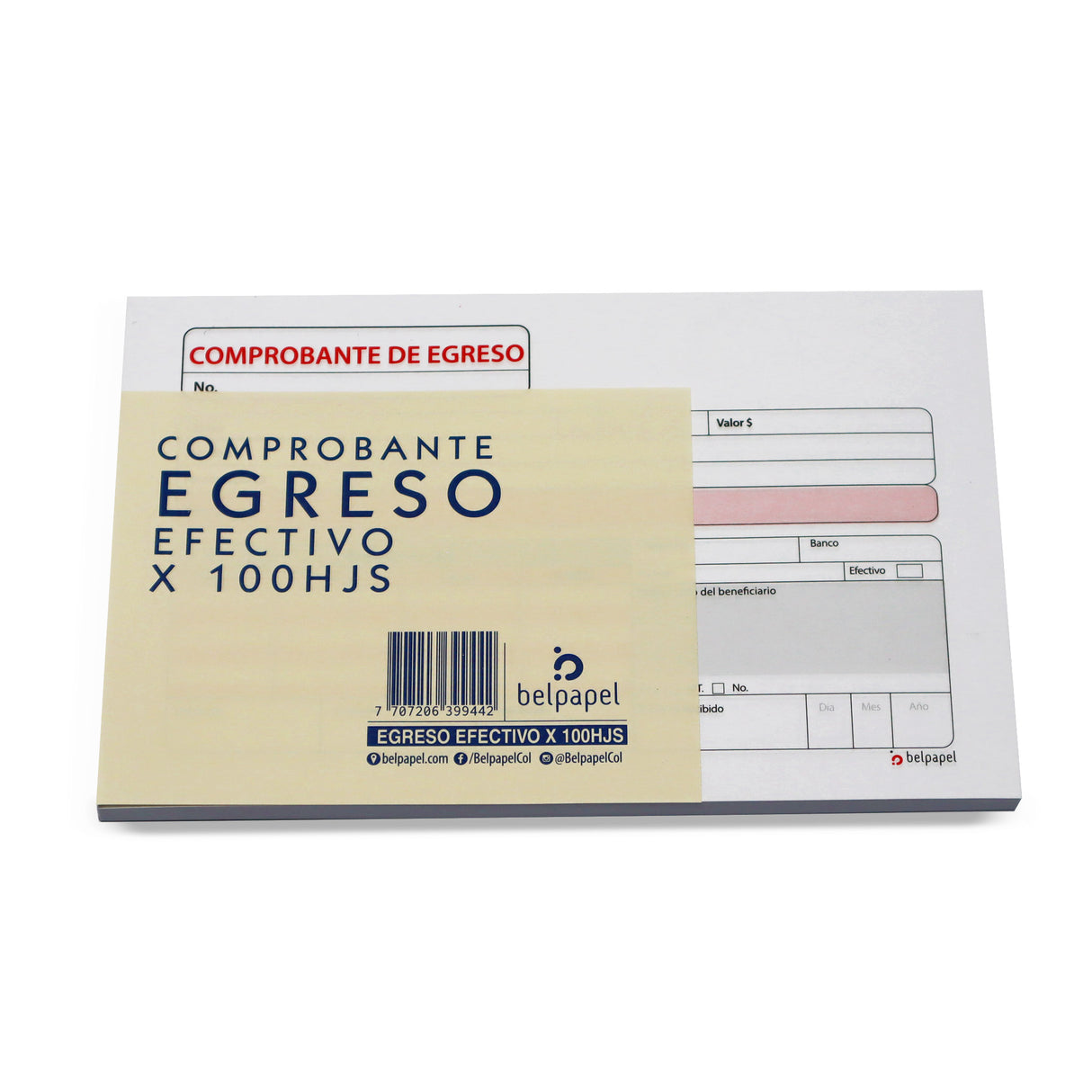 Comprobante de Egreso en Efectivo y Cheque