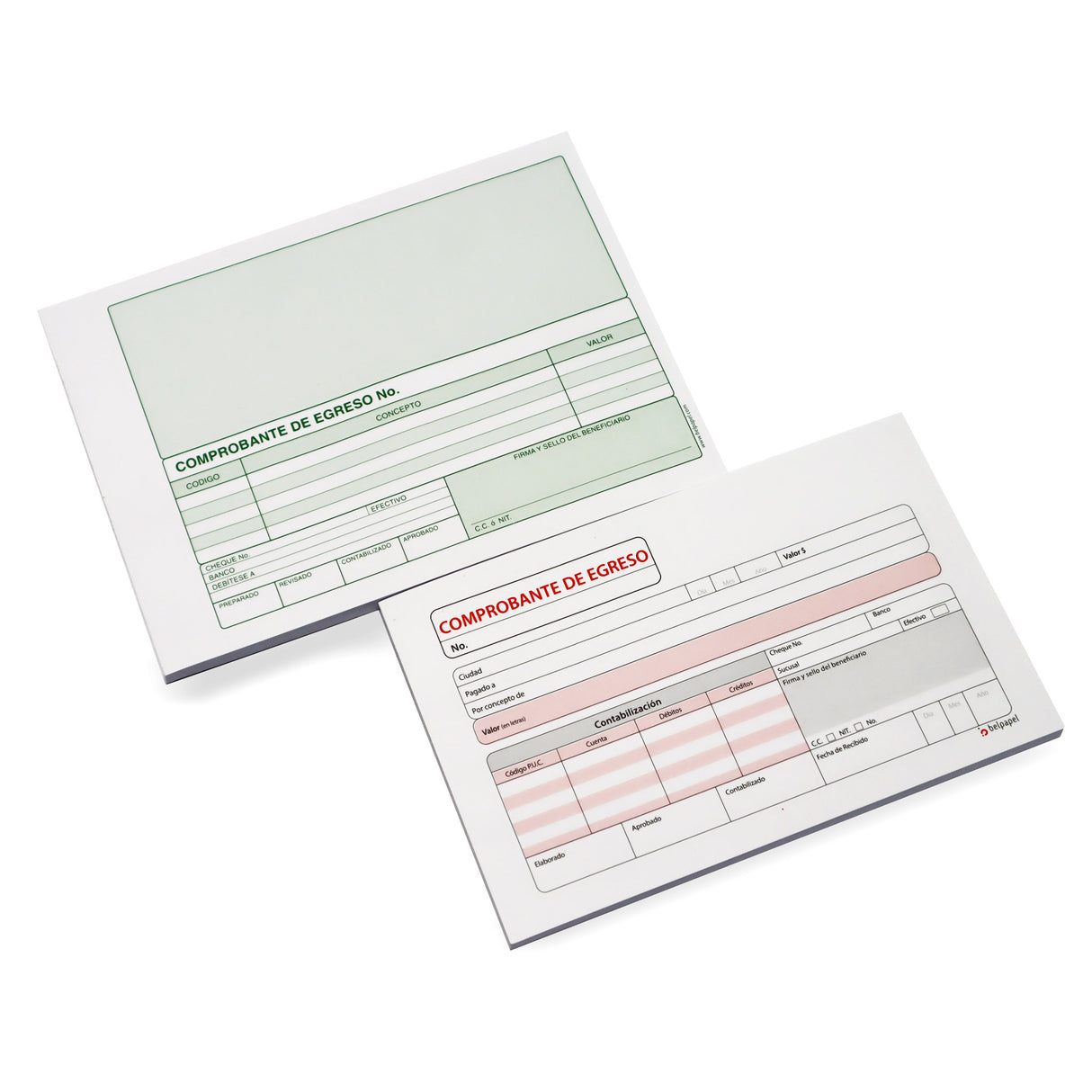 Comprobante de Egreso en Efectivo y Cheque