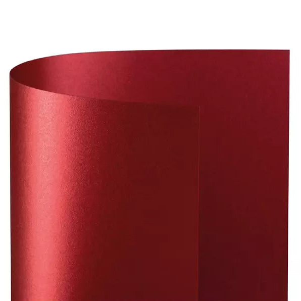 Papel fino para tarjetería diseño impresión de lujo rojo vivo