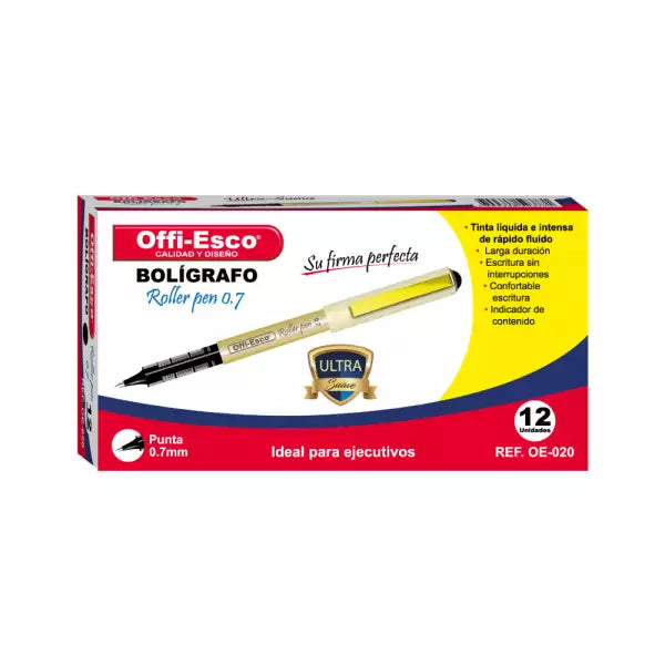 Bolígrafo Roller Pen 0.7 mm caja por 12 unidades OE-020