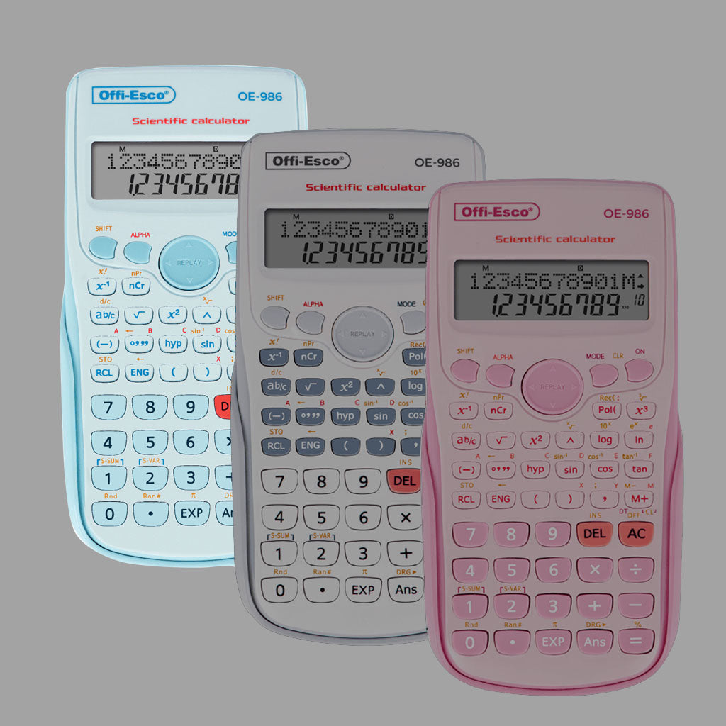 Calculadora Científica Mediana Teclado 10+2 Dígitos OE-986
