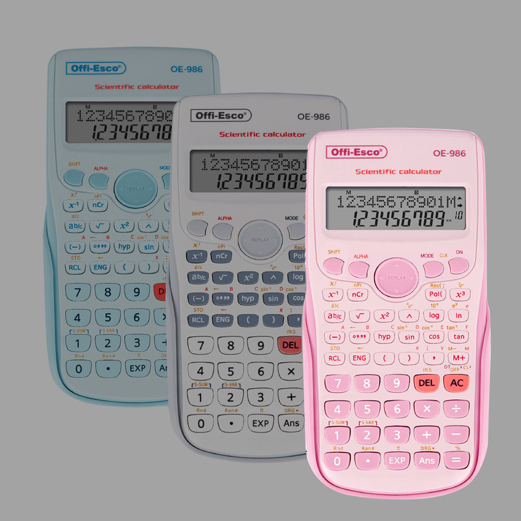 Calculadora Científica Mediana Teclado 10+2 Dígitos OE-986