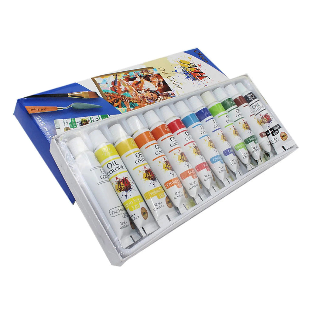 Óleo En Tubo 12 Colores por 12 ml