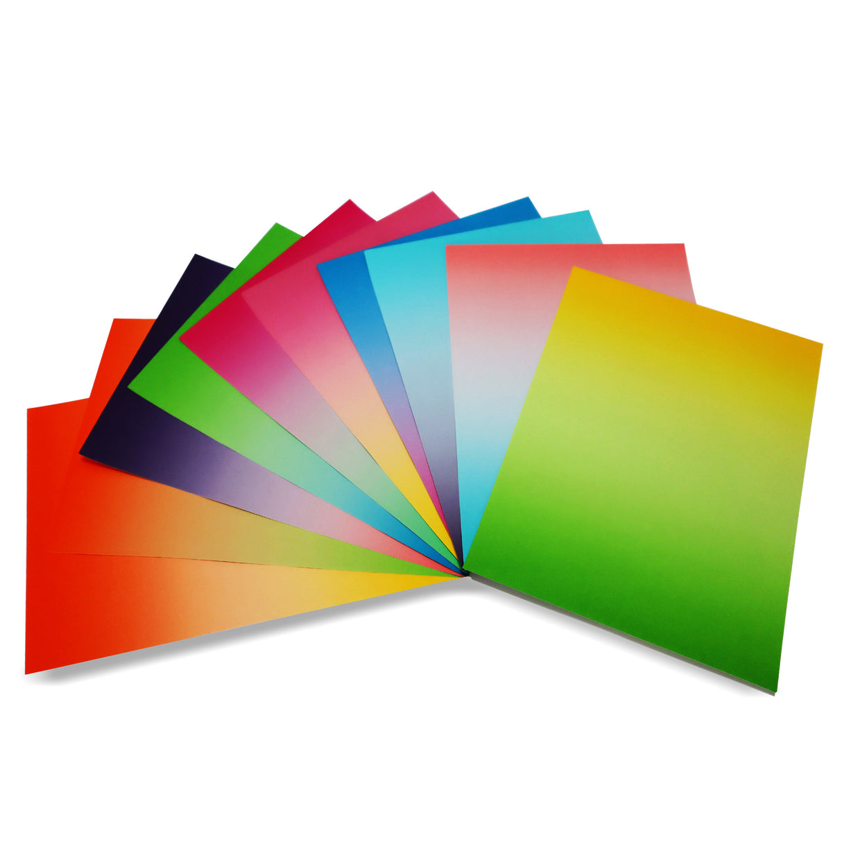 Cuadernillo Papel Degrade en Octavos