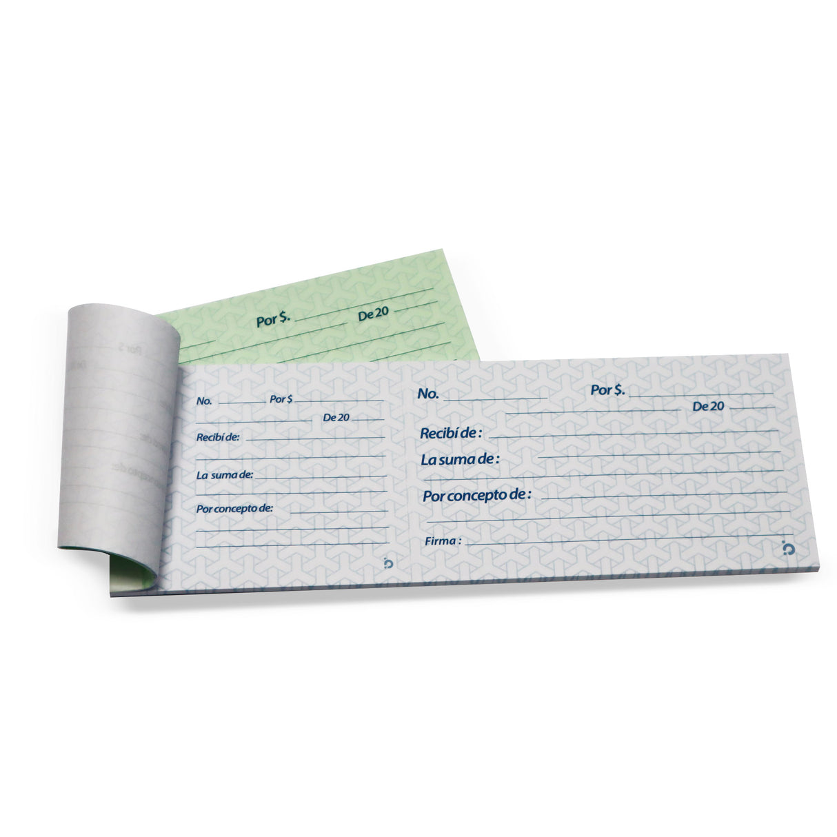Recibo Con Desprendible Grande y Pequeño
