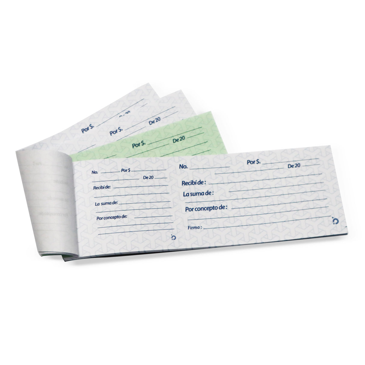 Recibo Con Desprendible Grande y Pequeño