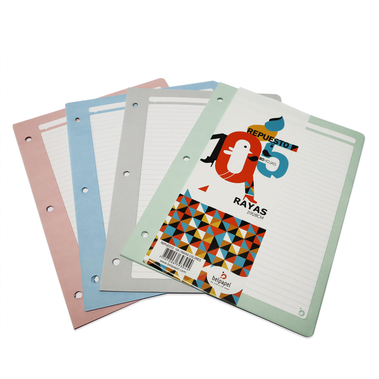 Hojas de Repuesto por 80 Hojas