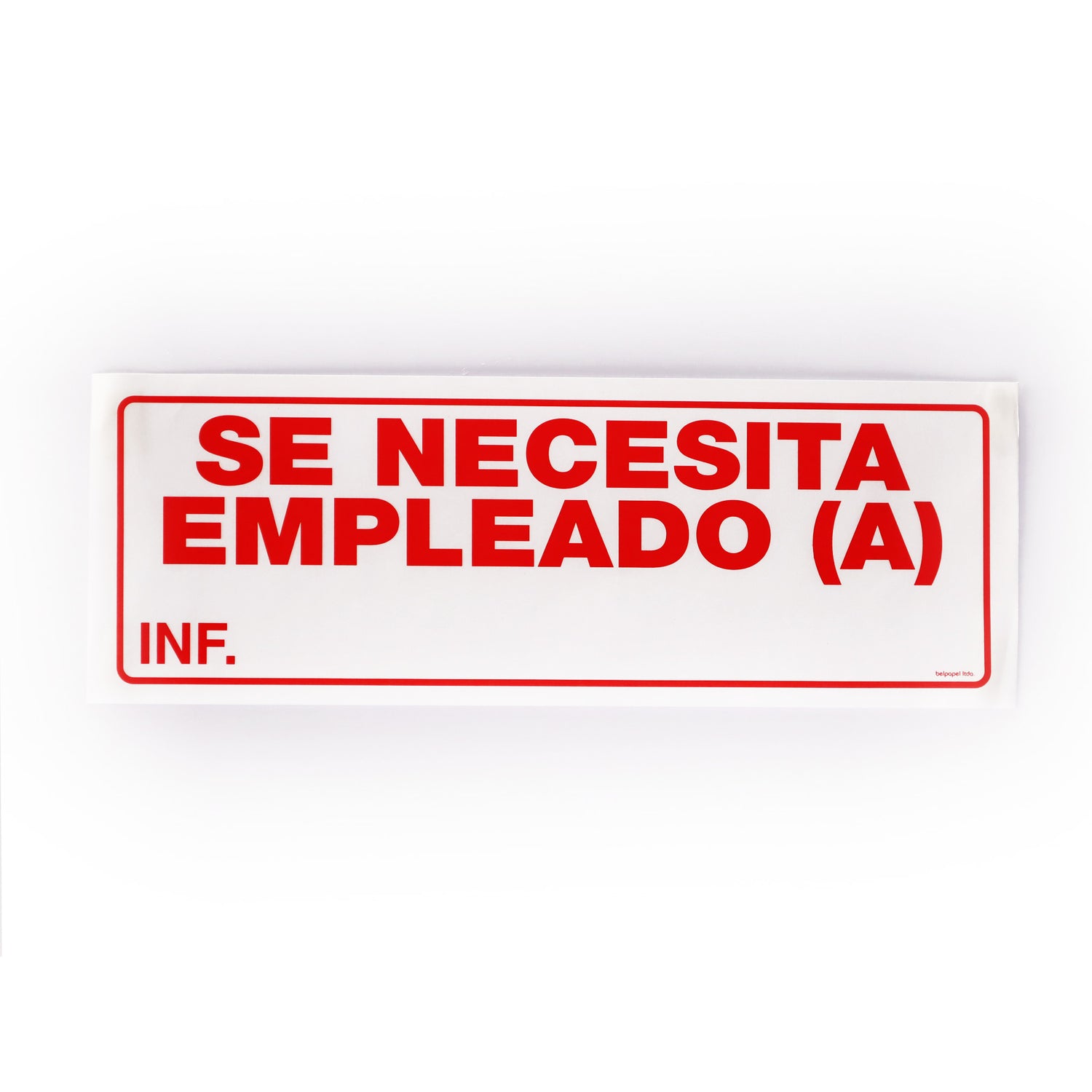 Aviso Se Necesita Empleado (a)