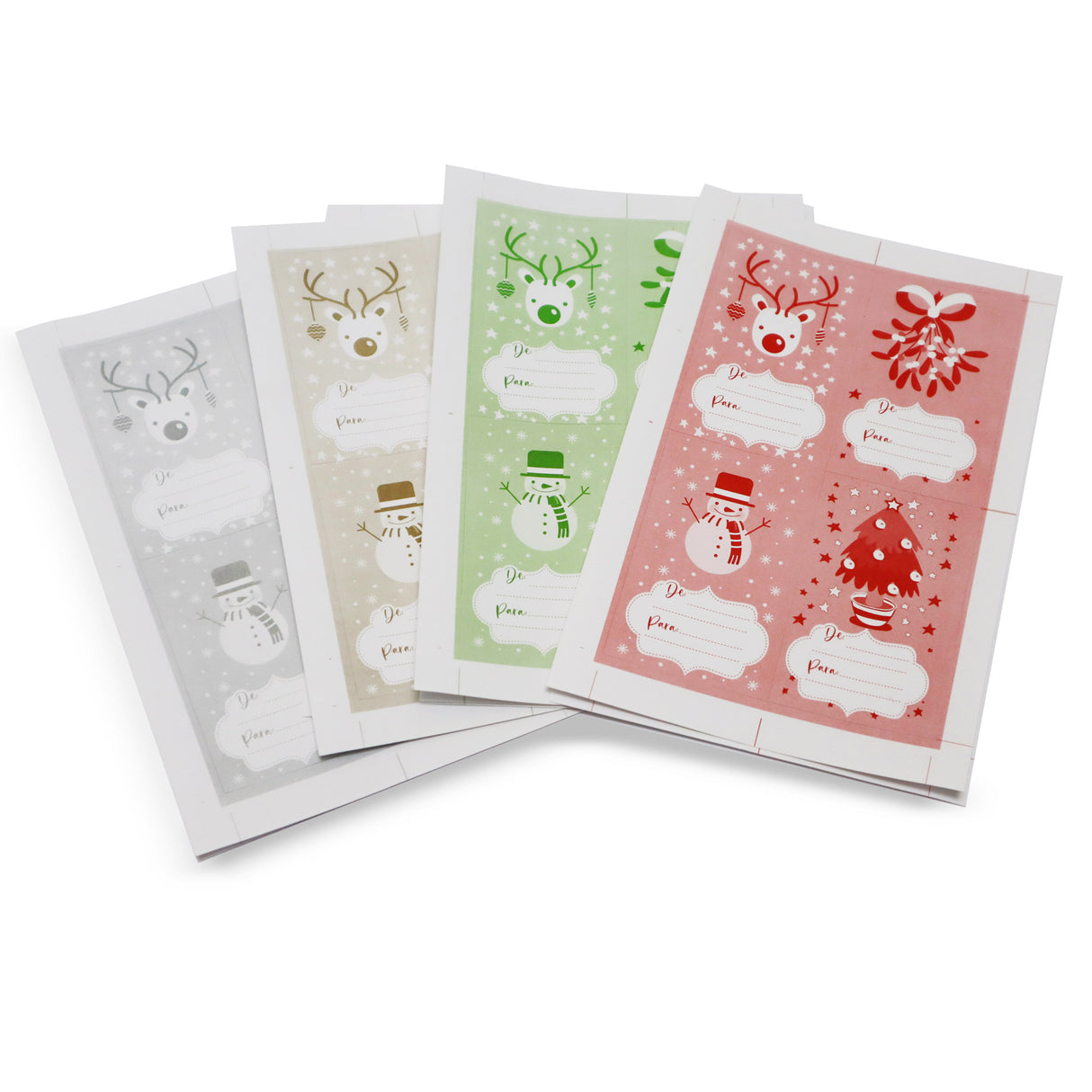 Tarjetas Navideñas Adhesivas "De Para"