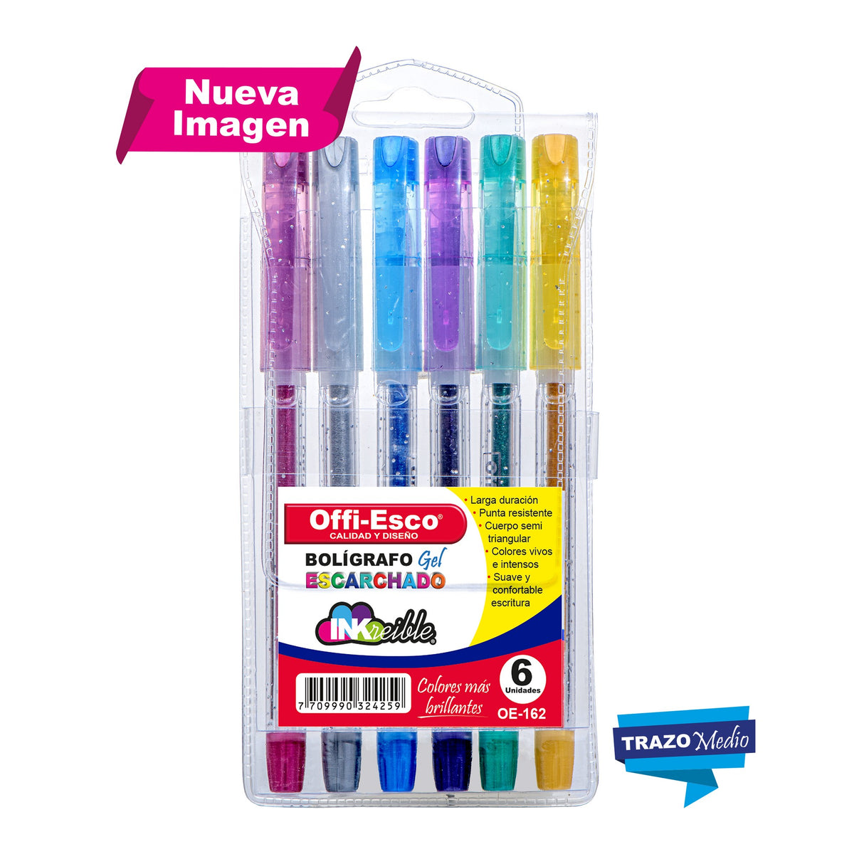 Bolígrafo Gel Escarchado Inkreible OE-162