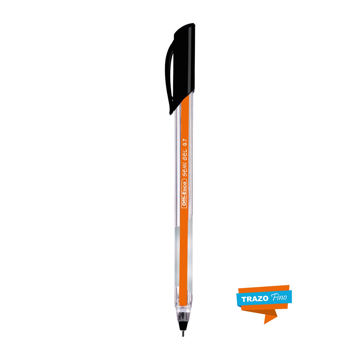 Bolígrafo Semi Gel 0.7 mm con Tapa Caja por 12 unidades OE-076F