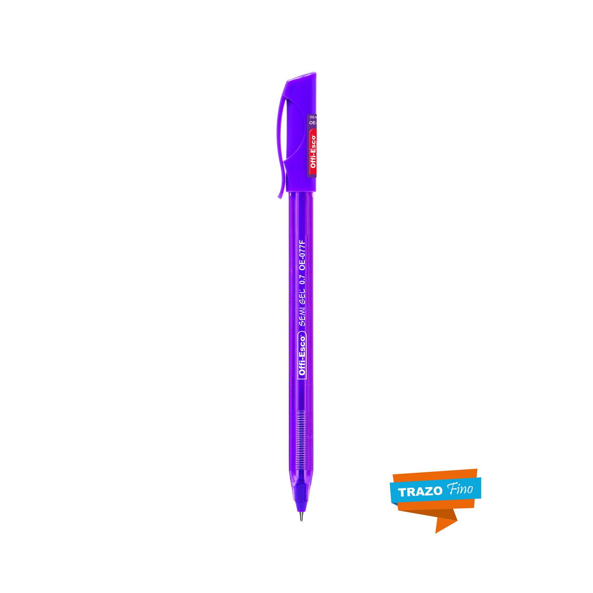 Bolígrafo Semi Gel 0.7 mm con Tapa inkreible Caja por 12 unidades OE-077F