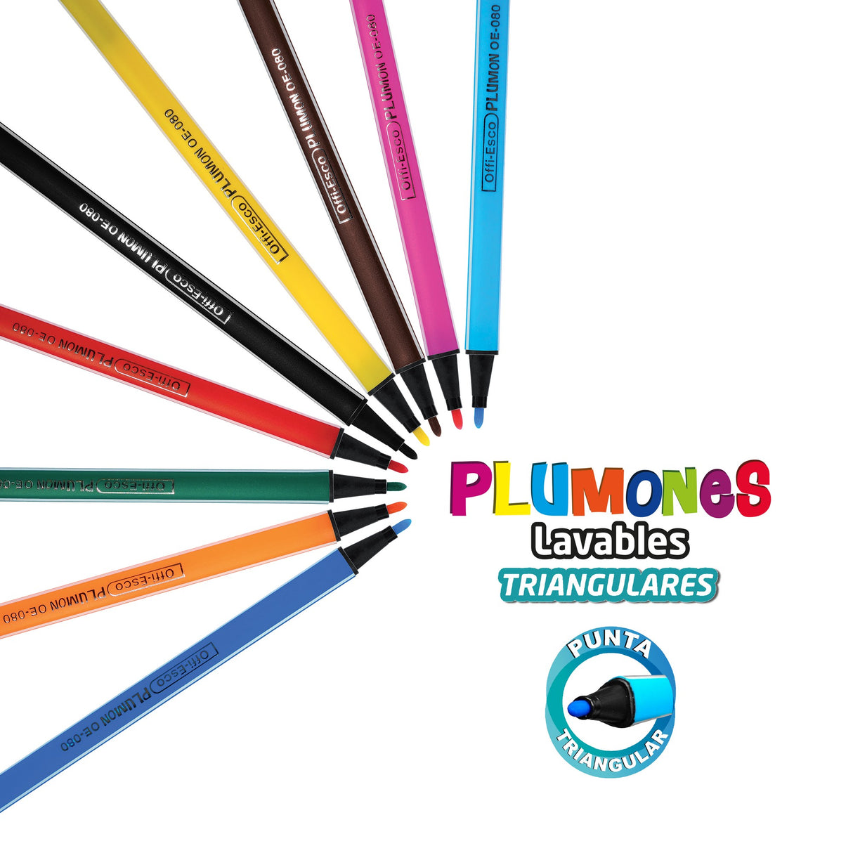 Plumones Lavables por 6 Unidades OE-080-6