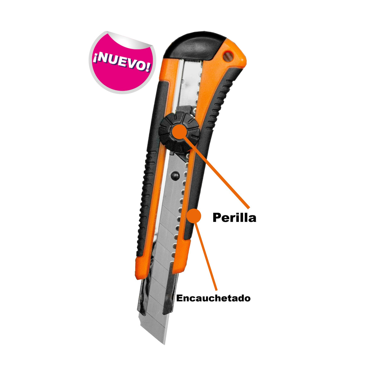 Bisturí Grande Con Riel Metálico y Cuerpo Encauchetado OE-116