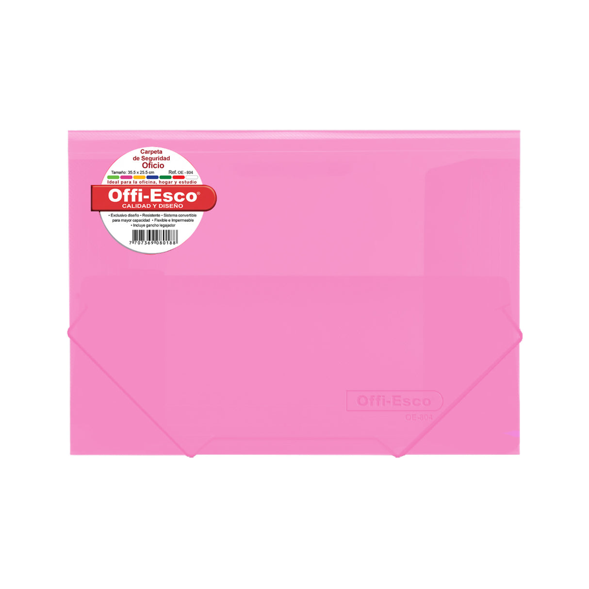 Carpeta de Seguridad Carta Translúcida OE-804