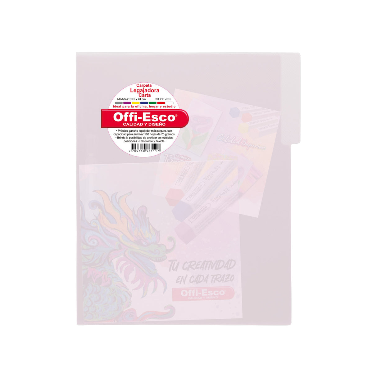 Carpeta Legajadoras Carta Translúcida OE-808