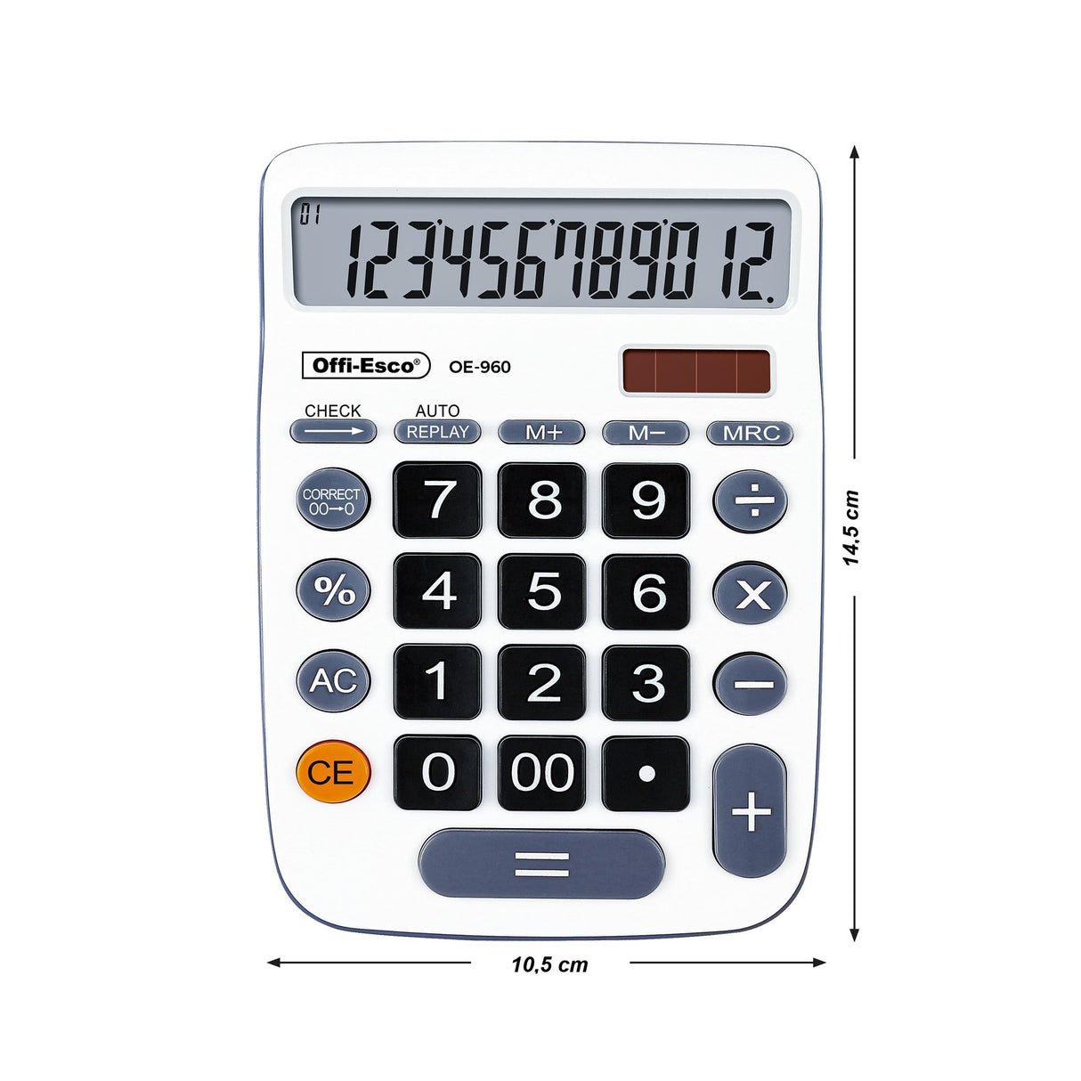 Calculadora Mediana 12 Dígitos OE-960