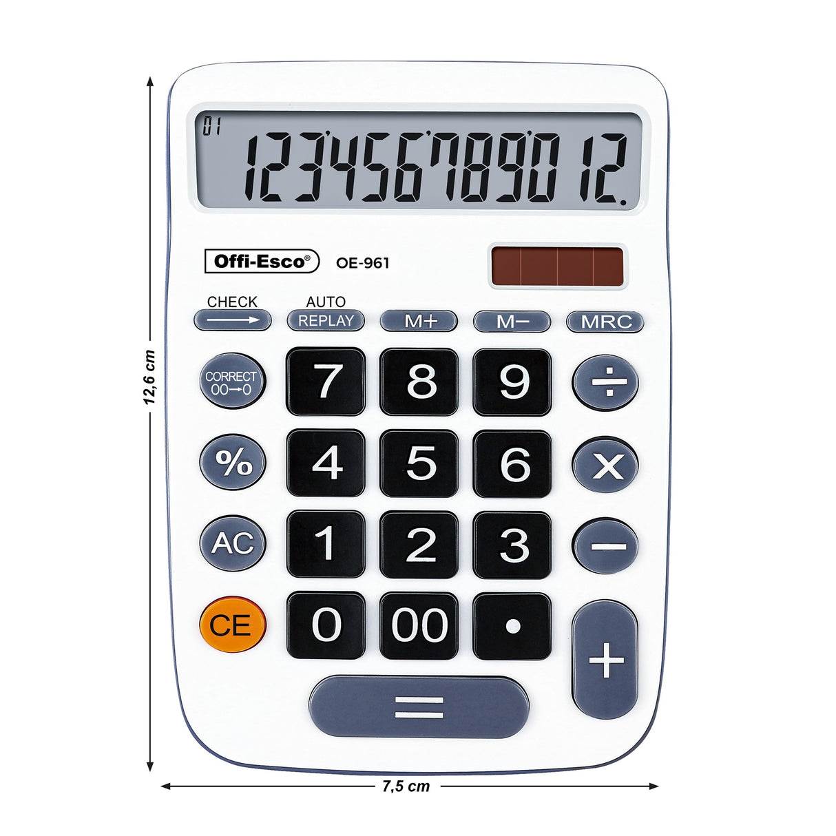 Calculadora Grande 12 Dígitos OE-961