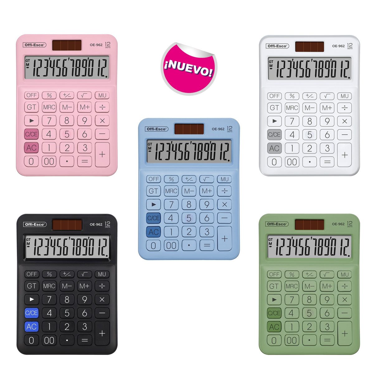 Calculadora Mediana 12 Dígitos OE-962