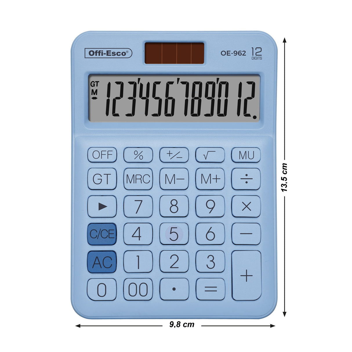 Calculadora Mediana 12 Dígitos OE-962