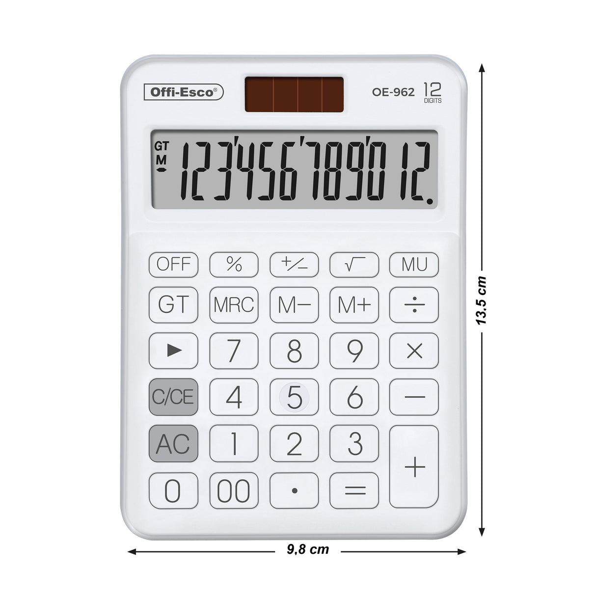 Calculadora Mediana 12 Dígitos OE-962