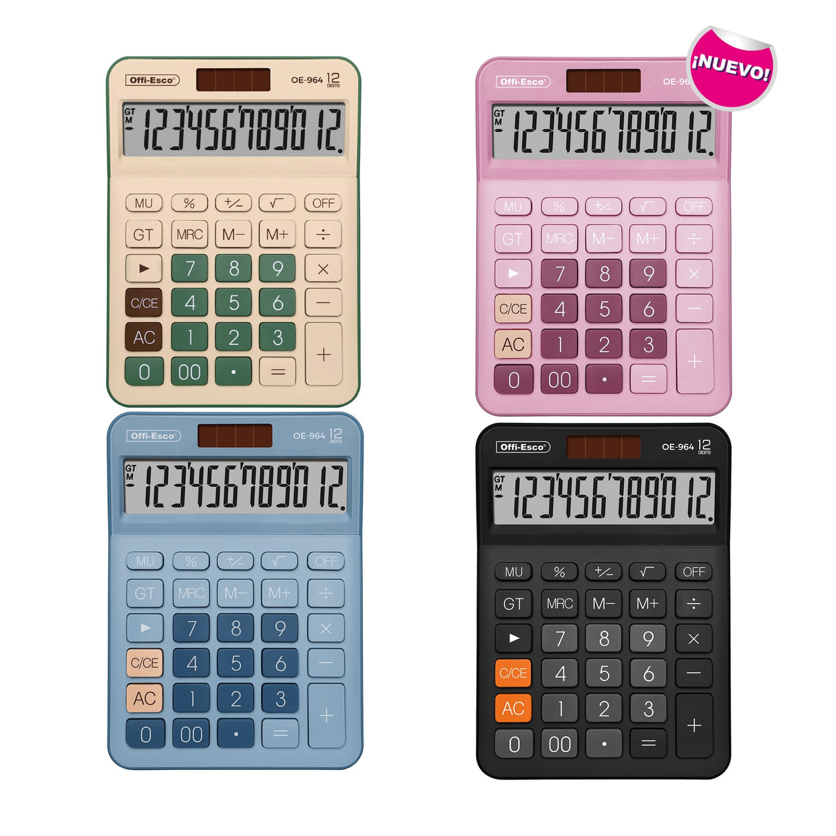 Calculadora Grande 12 Dígitos OE-964