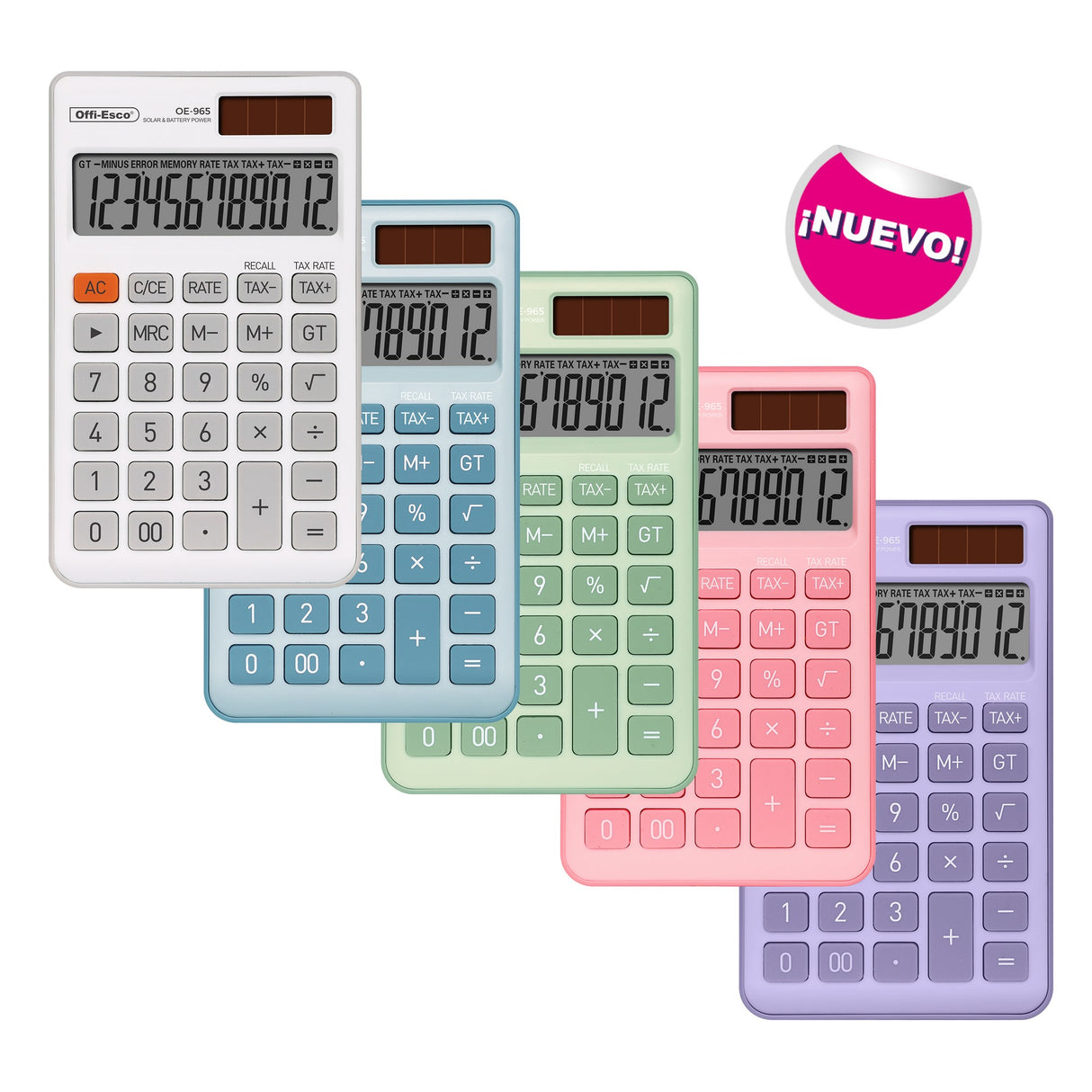 Calculadora Pequeña 12 Dígitos OE-965