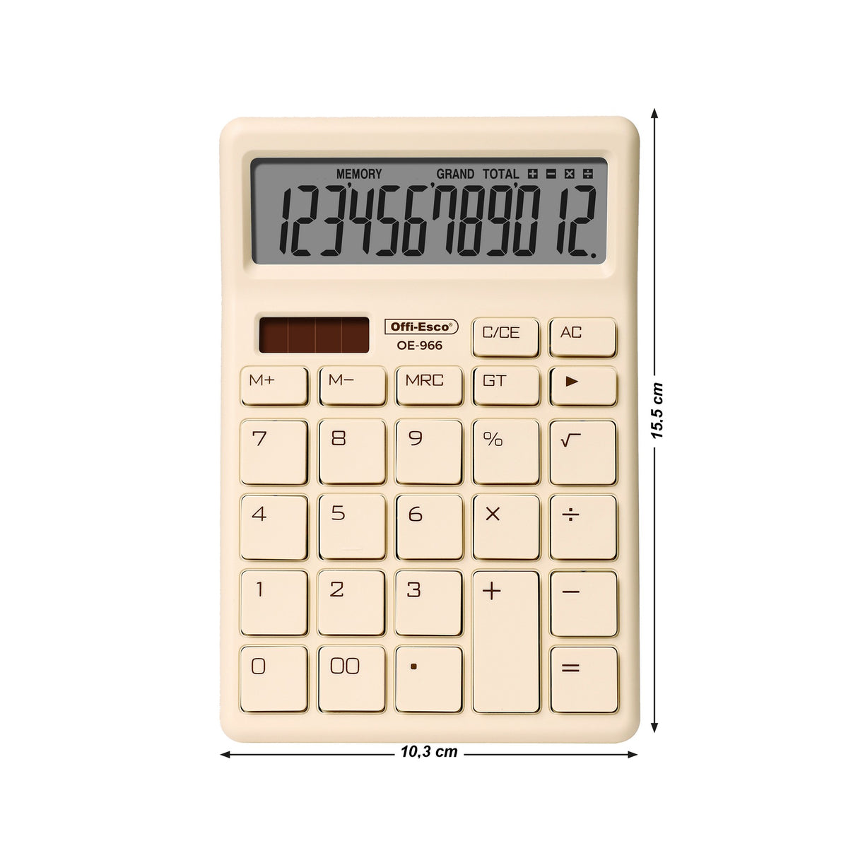 Calculadora Mediana 12 Dígitos OE-966