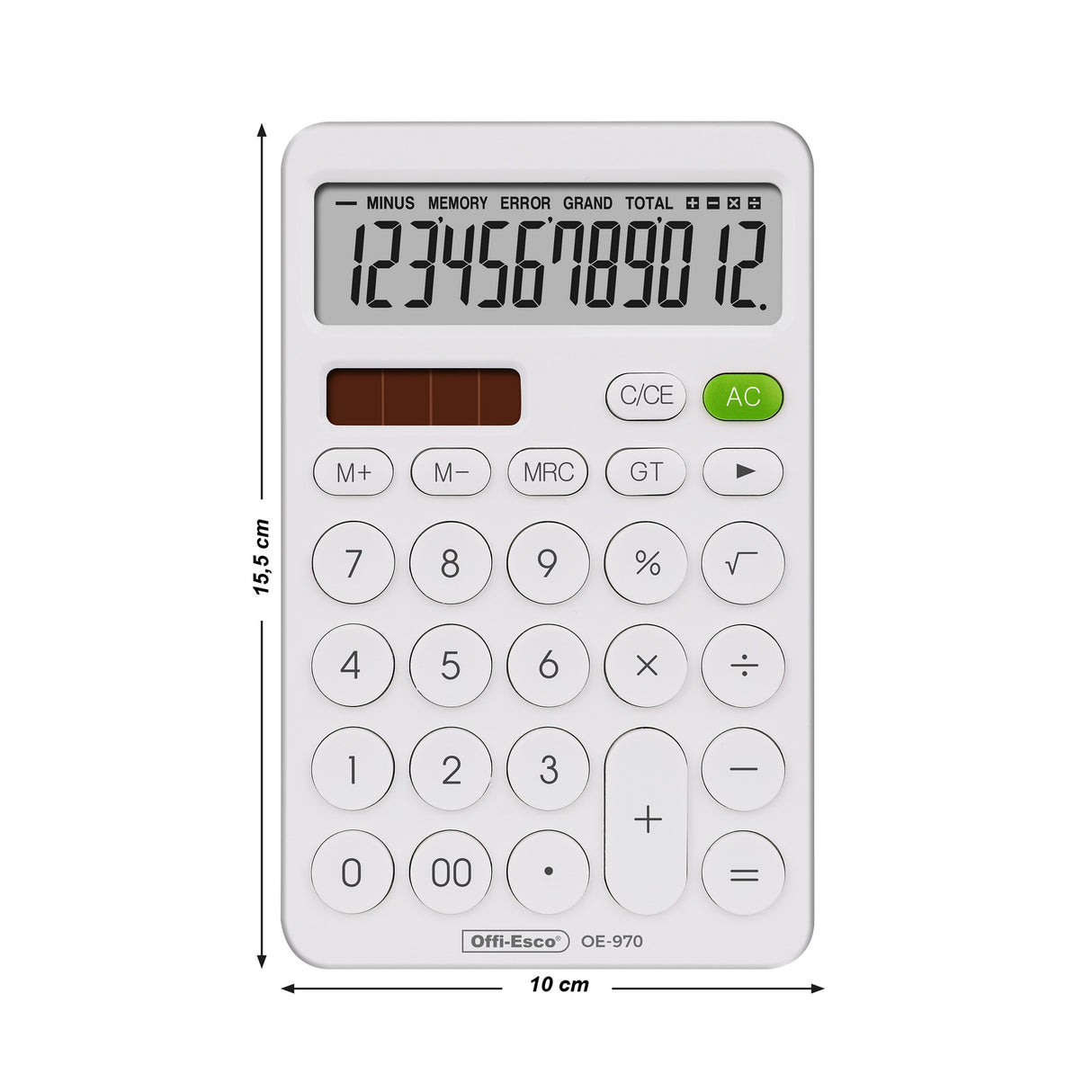 Calculadora Mediana 12 Dígitos OE-970