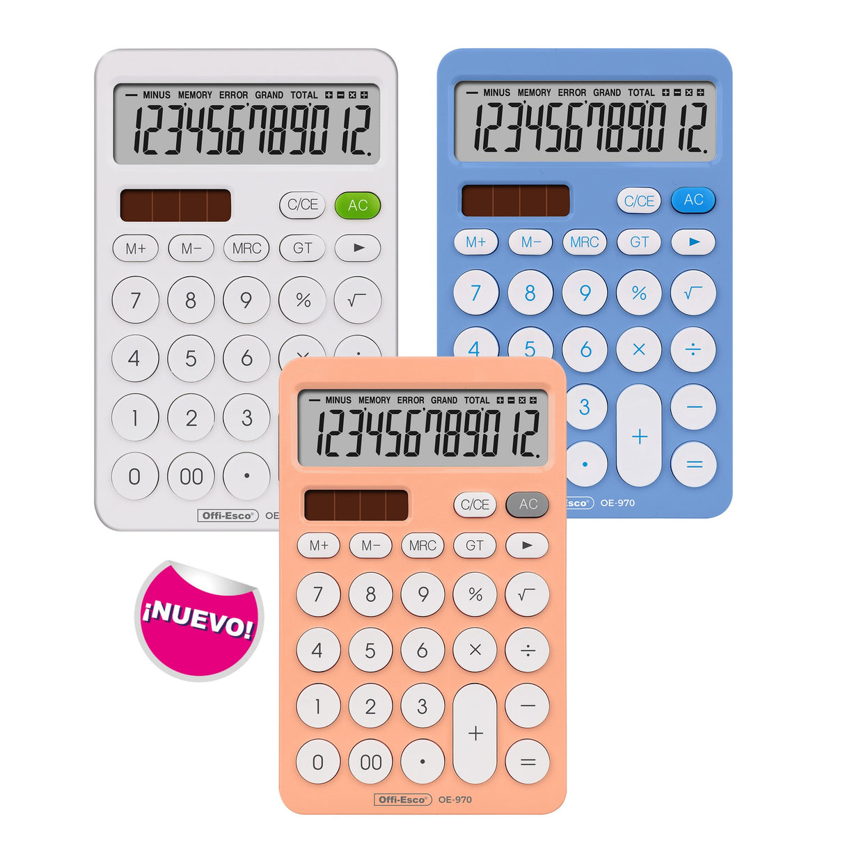 Calculadora Mediana 12 Dígitos OE-970