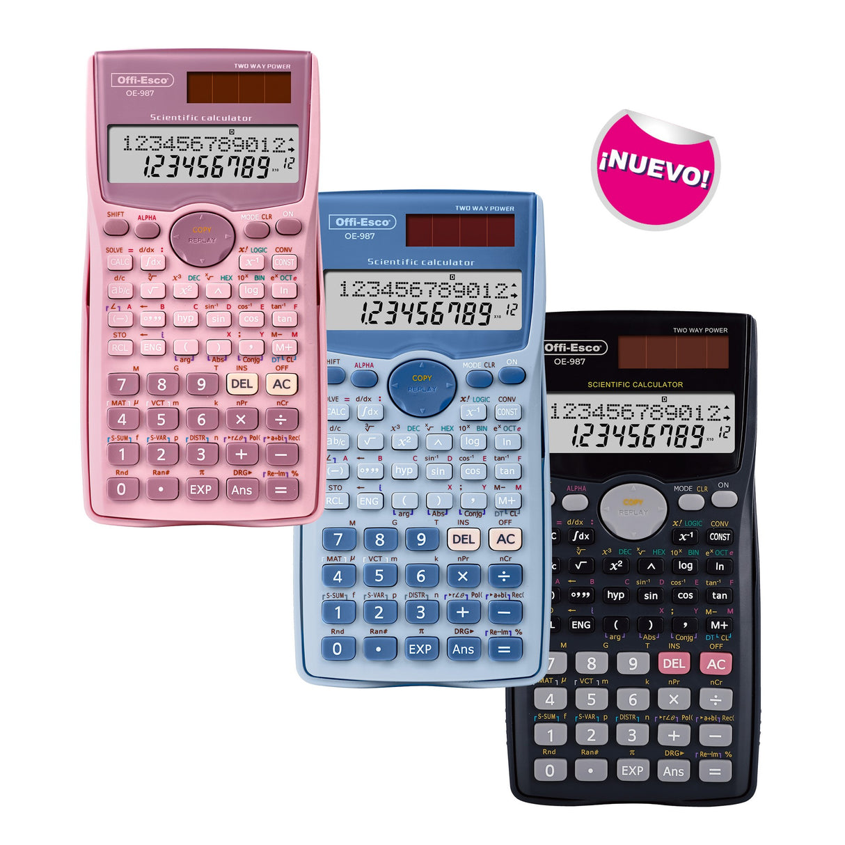 Calculadora Científica 401 Funciones Mediana 10+2 Dígitos OE-987