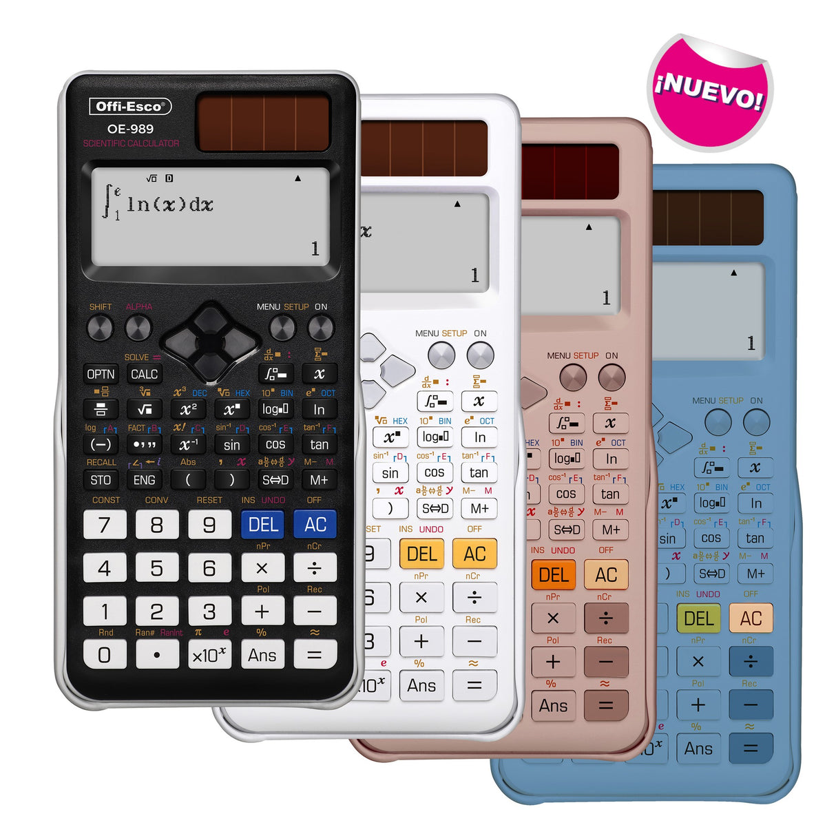 Calculadora Científica Pro 552 Funciones Mediana 10+2 Dígitos OE-989