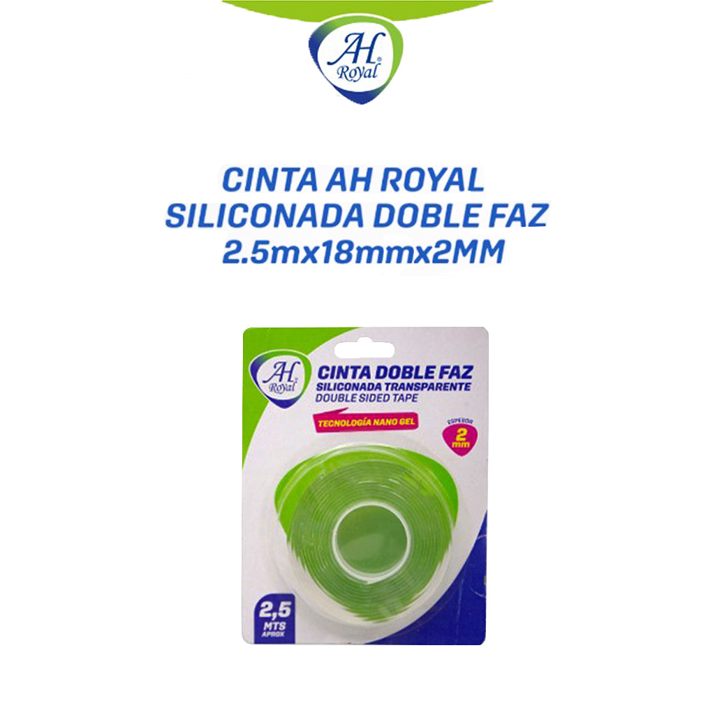 Cinta Doble Faz Siliconada AH Royal