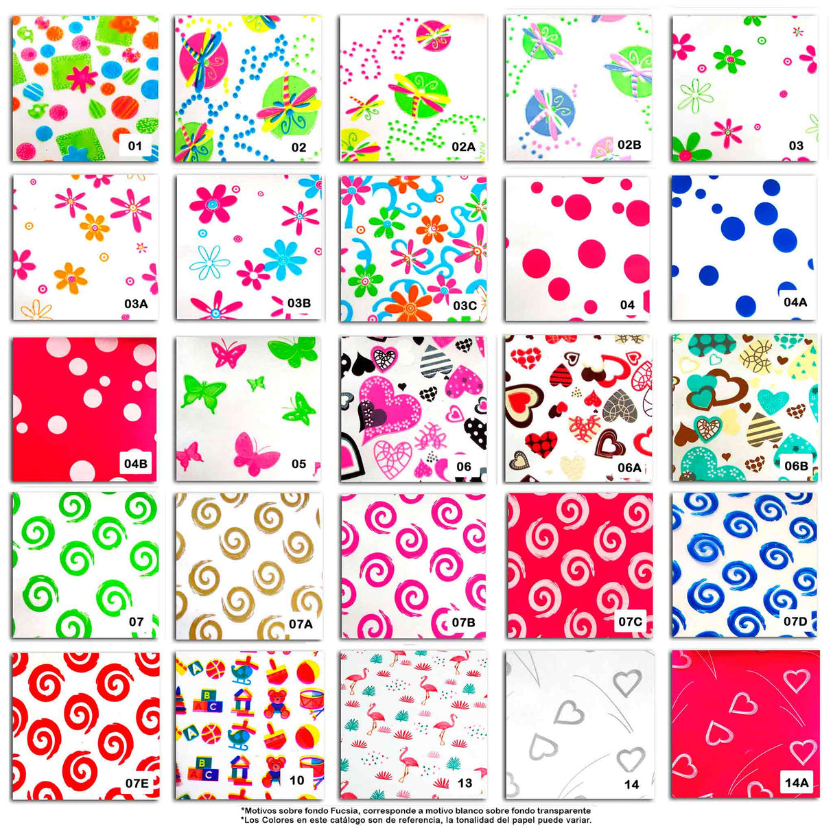 Celofán Estampado Catálogo 1