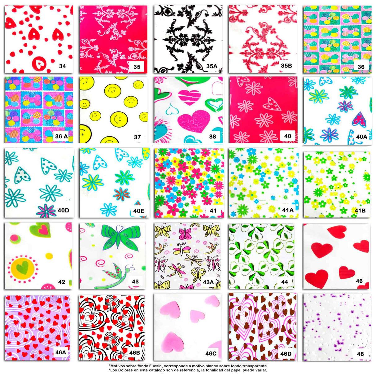 Celofán Estampado Catálogo 1