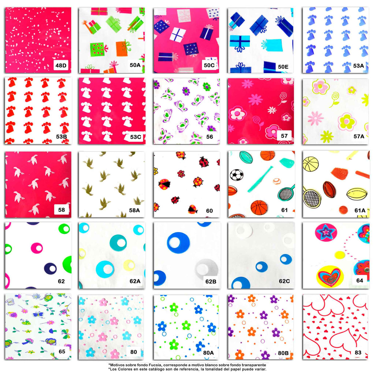 Celofán Estampado Catálogo 2