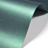 Papel fino para tarjetería diseño impresión de verde oscuro metalizado
