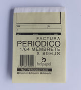 Facturas en Papel Periódico con Espacio
