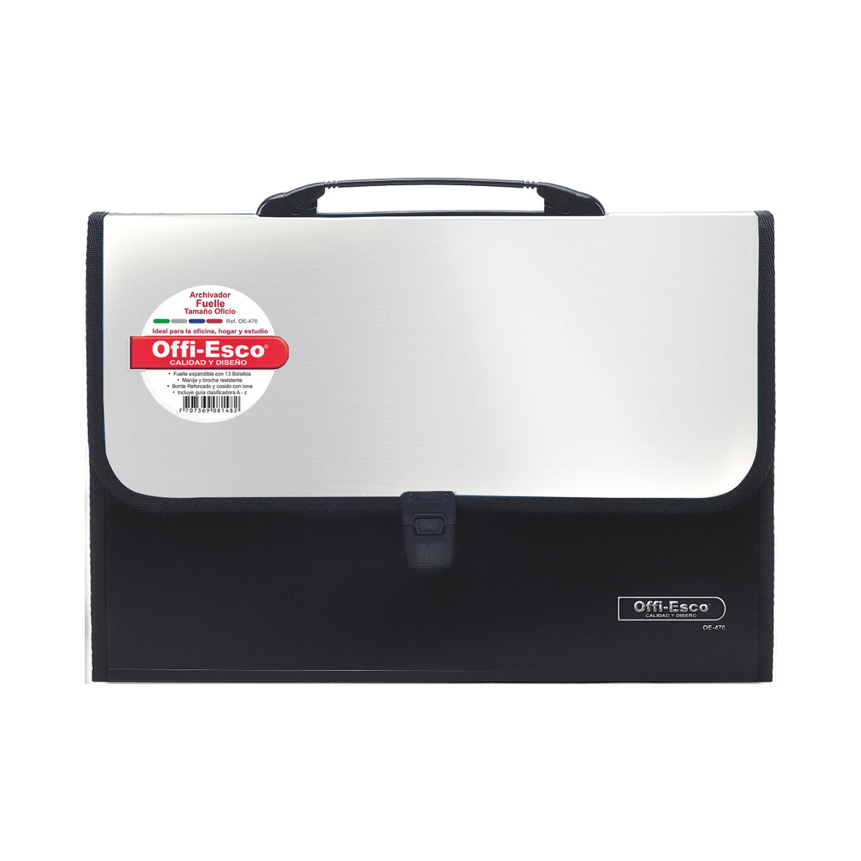 Archivador Oficio Metalizado con Manija OE-470