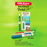 Bolígrafo Pocket Gel 0.5 mm caja por 4 unidades OE-040C