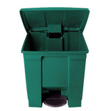 Caneca Plástica Verde Con Pedal 30L Rubbermaid