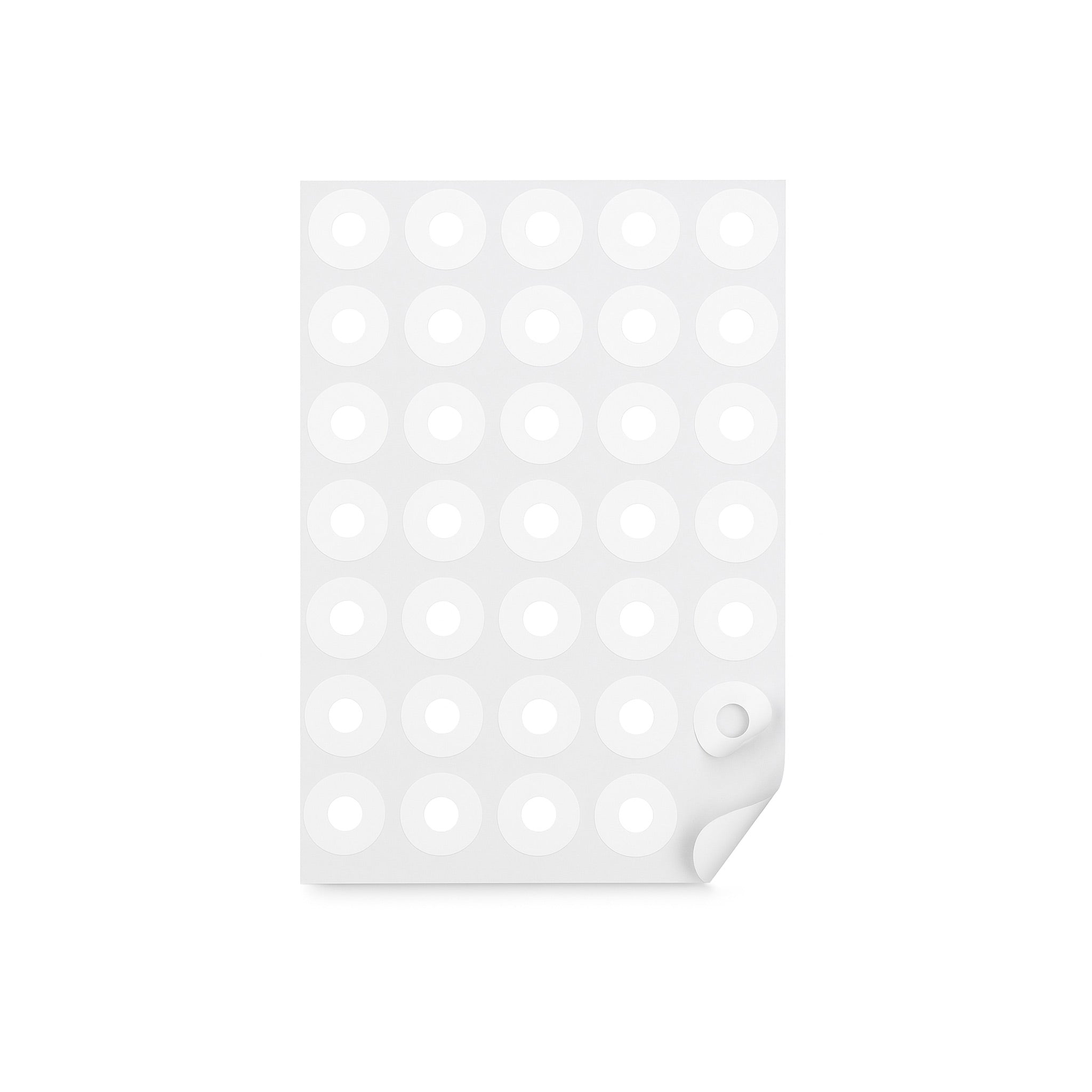AUTUUCKEE 1000 Anillos De Refuerzo De Agujeros, Autoadhesivos, Anillos De Refuerzo De Agujeros, Etiquetas, Refuerzos De Pegatinas, Círculos De Plástico, Protección Para Hojas Sueltas (blanco