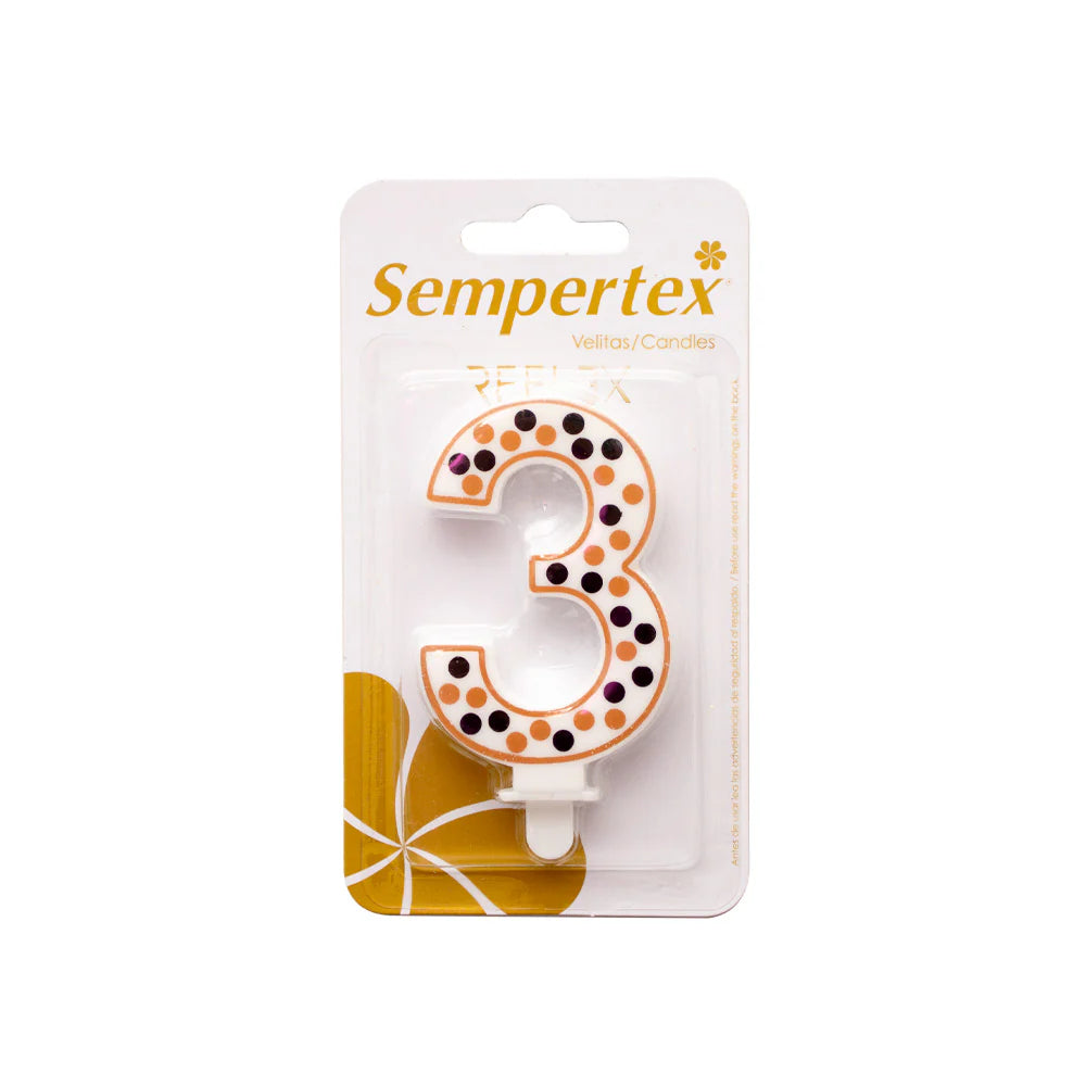 Vela Numérica Polka Deluxe Sempertex