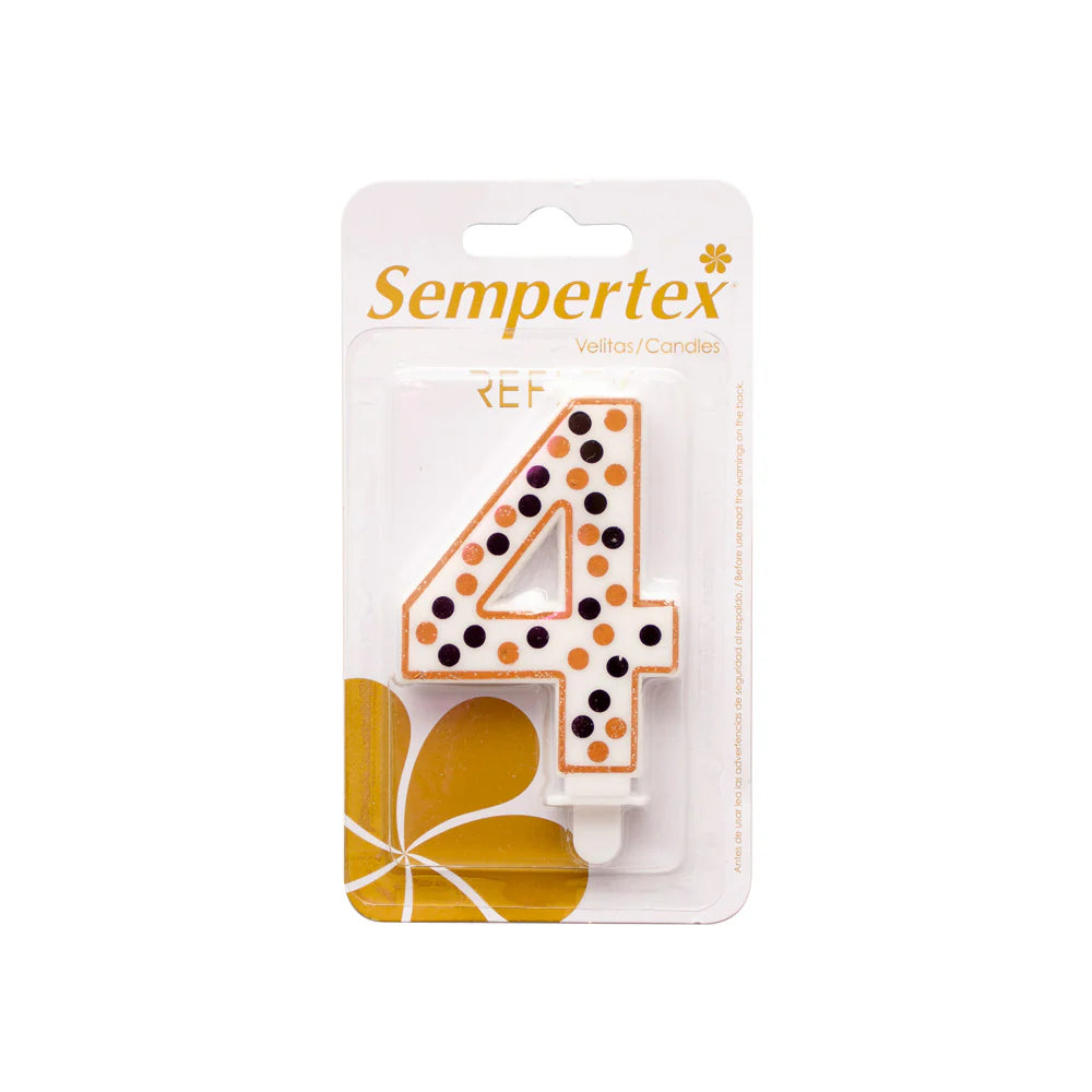 Vela Numérica Polka Deluxe Sempertex