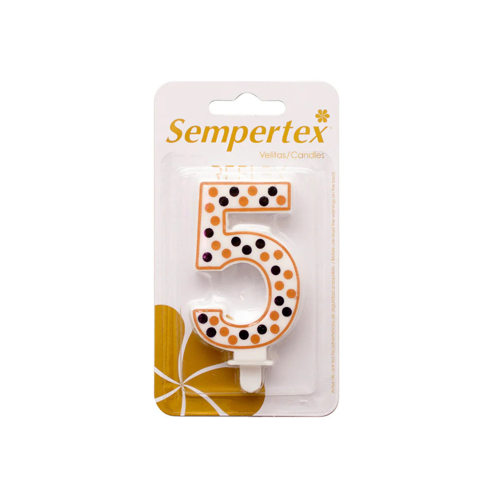 Vela Numérica Polka Deluxe Sempertex