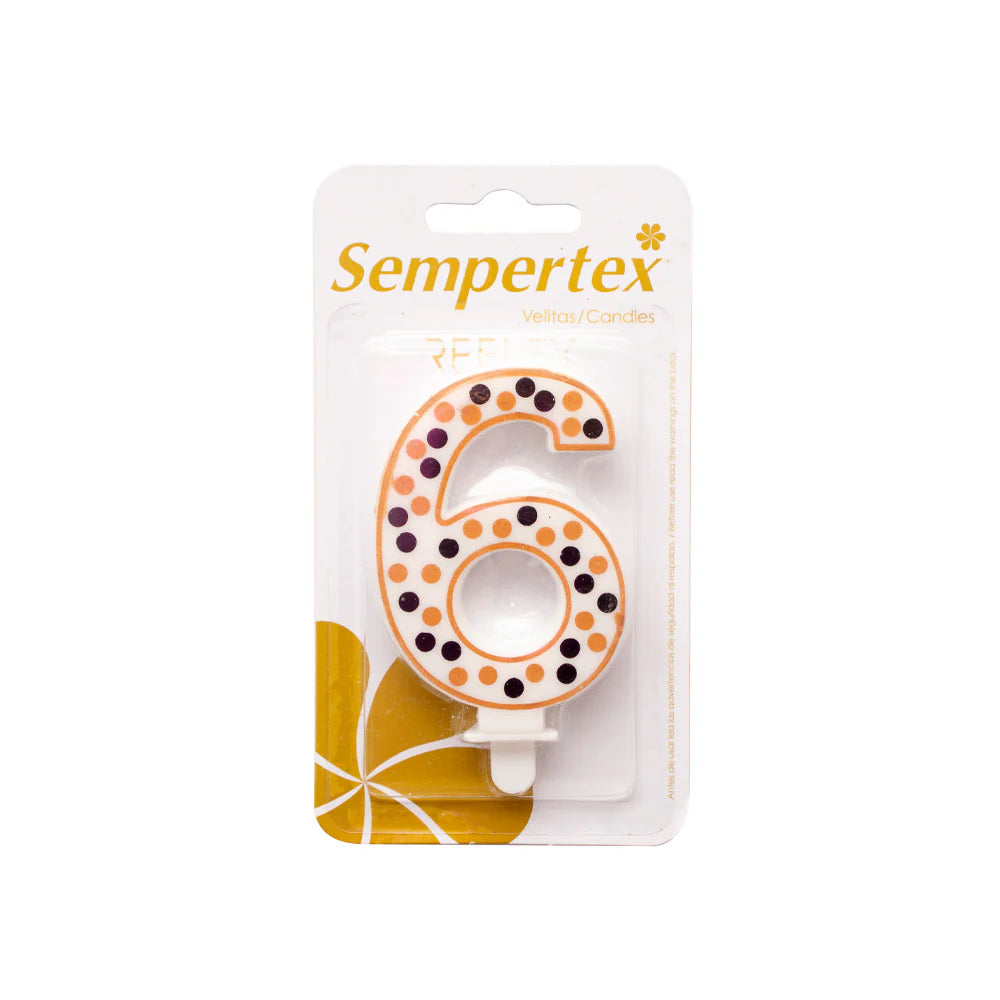 Vela Numérica Polka Deluxe Sempertex
